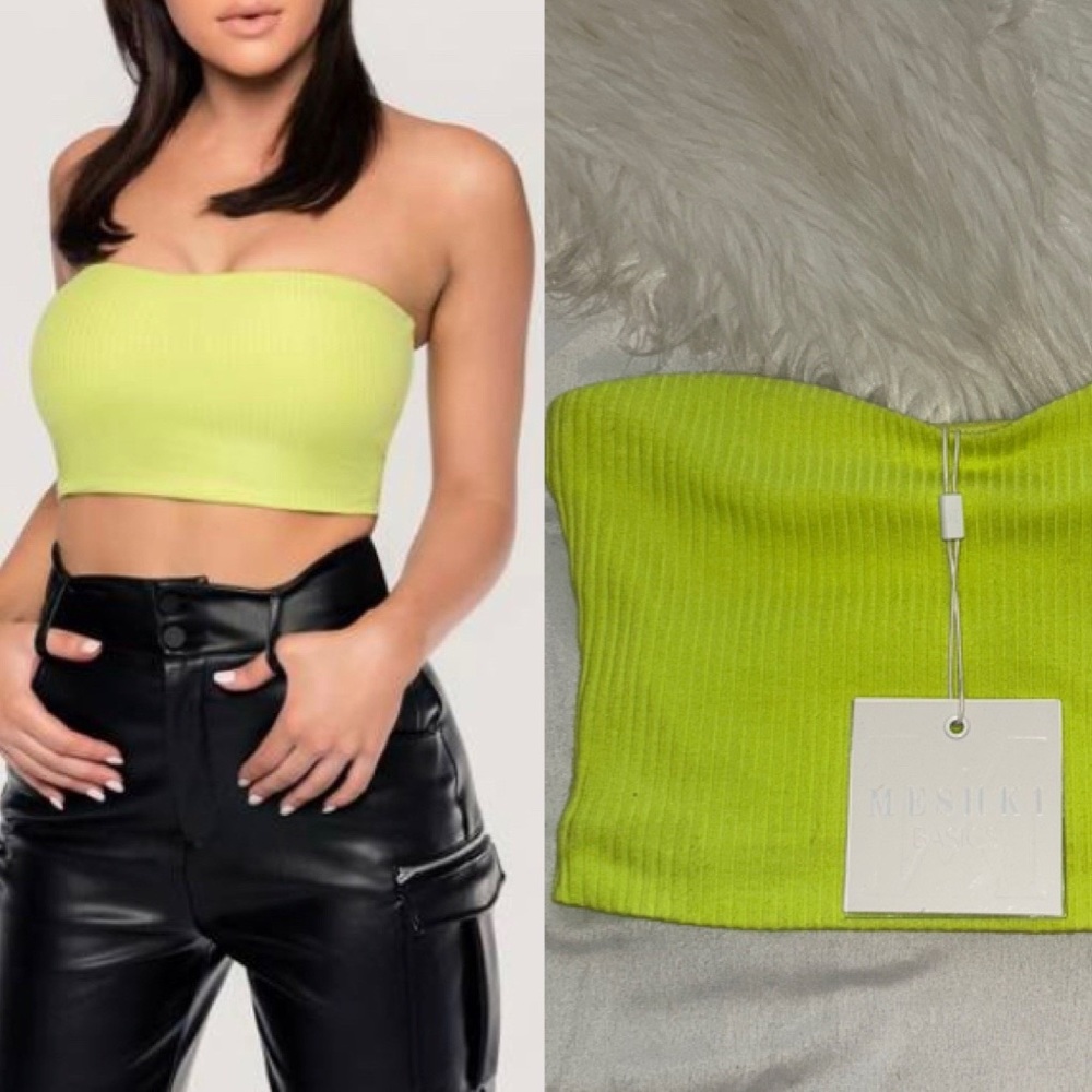Meshki Lime Green Bandeau
